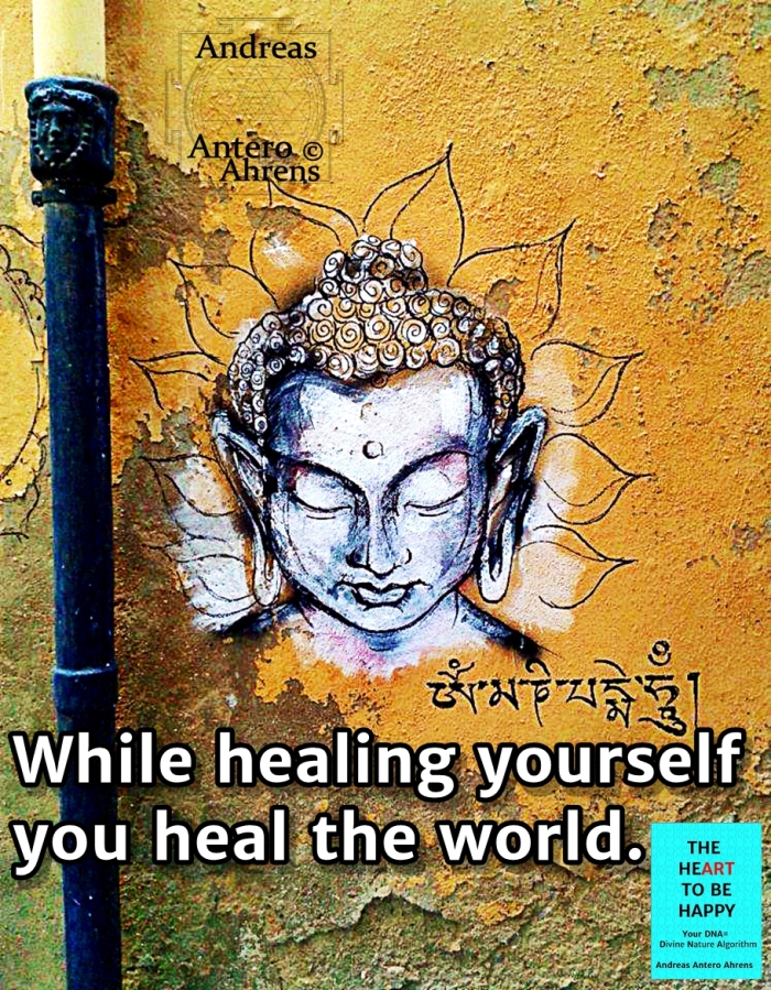 While healing yourself you heal the world graffity